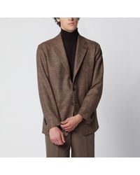 Tagliatore - Singlebreasted Jacket With A Prince Of Wales Check Pattern - Lyst