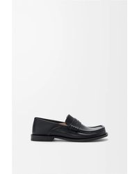 Loewe - Campo Flap Back Calfskin Loafers - Lyst