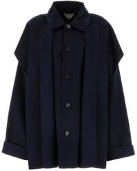 Bottega Veneta - Midnight Wool Blend Coat - Lyst