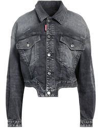 DSquared² - Raw Cut Jean Denim Jacket - Lyst