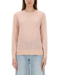 MICHAEL Michael Kors - Lightweight Merino Wool Sweater With Button Detail - Lyst