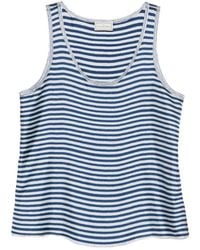 Pierre Louis Mascia - Striped Silk Tank Top - Lyst