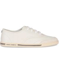 Dolce & Gabbana - Dolce & Gabbana Leather Low-Top Sneakers - Lyst
