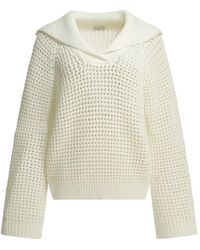 Brunello Cucinelli - Cotton V-Neck Sweater - Lyst