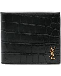 Saint Laurent - Tiny Cassandre East/West Bi-Fold Wallet - Lyst