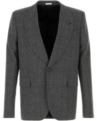McQueen - Embroidered Glencheck Blazer - Lyst
