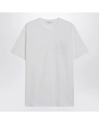 Givenchy - Cotton And Silk T-Shirt With Jacquard Logo - Lyst