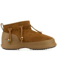 Moon Boot - Caramel Suede Luna Low Ankle Boots - Lyst