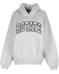 ROTATE BIRGER CHRISTENSEN - Logo Hood Sweatshirt - Lyst