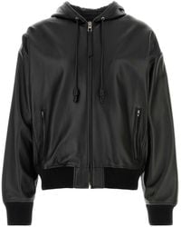 Loewe - Denim Bomber Jacket - Lyst