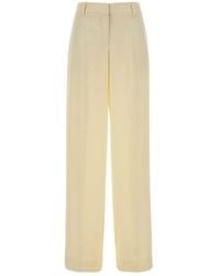 Stella McCartney - Satin Dropped Waist Straight Wide Leg - Lyst