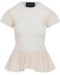 Simone Rocha - Sheer Ballet Peplum Top - Lyst