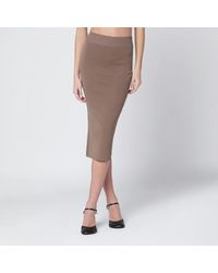 Entire studios - Light Viscose-Blend Midi Skirt - Lyst