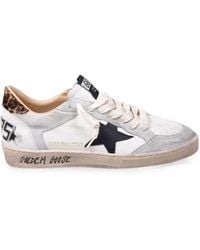 Golden Goose - "Ballstar" Nappa And Suede Upper Suede Toe Nappa Tongue And Spur Leather Star Horsy Heel - Lyst