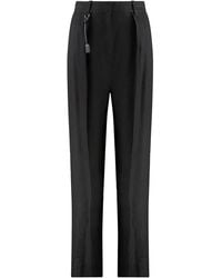 Elisabetta Franchi - High-Waist Wide-Leg Trousers - Lyst