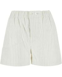 Bottega Veneta - Printed Leather Shorts - Lyst