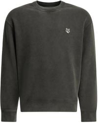 Maison Kitsuné - Fox Head Faded Crew Neck Sweatshirt - Lyst