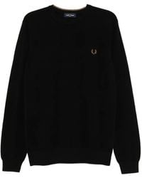 Fred Perry - Pique Stitch Jumper - Lyst