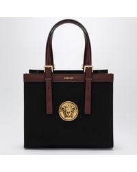 Versace - Rivière Mini Canvas Shopper Bag - Lyst