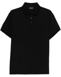 Emporio Armani - Logo Cotton Polo Shirt - Lyst