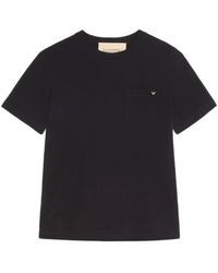 Valentino Garavani - Cotton Tshirt With Vgold - Lyst