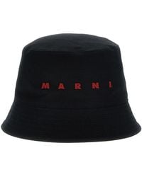Marni - Embroidered Logo Bucket Hat - Lyst