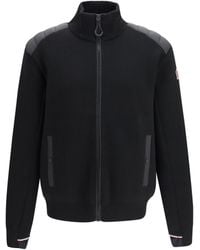Moncler - Wool-Blend Insulated Zip-Up Cardigan - Lyst