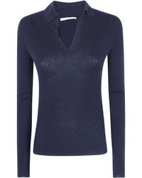 Max Mara - Gergo Cashmere And Silk Polo Shirt - Lyst