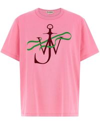 JW Anderson - 'Ribbon Anchor' T-Shirt - Lyst
