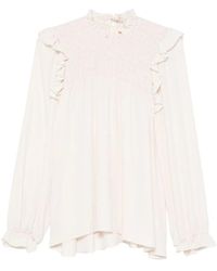 forte_forte - Silk Blend Blouse - Lyst