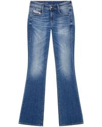 DIESEL - Cotton Elastane Flared Jeans - Lyst