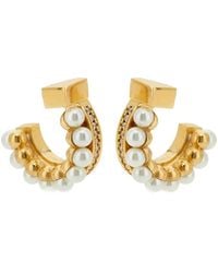 Ferragamo - Crystal Brass Jewelry - Lyst