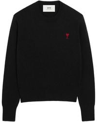 Ami Paris - De Coeur Wool Sweater - Lyst