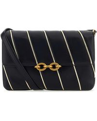Saint Laurent - Two-Tone Leather Le Maillon Shoulder Bag - Lyst
