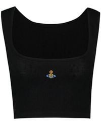 Vivienne Westwood - Cropped Ribbed Tank Top – – Viscose – - Lyst