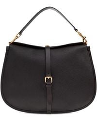 Etro - Buckle-Fastening Extra-Large Leather Shoulder Bag - Lyst