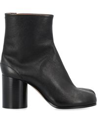 Maison Margiela - Leather Tabi Ankle Boots - Lyst
