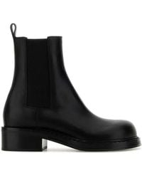Bottega Veneta - Leather Cliff Ankle Boots - Lyst