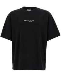 Maison Kitsuné - Logo Embroidery T-Shirt - Lyst