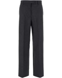Miu Miu - Charcoal Mohair Blend Pant - Lyst