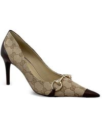 Gucci - Gg Canvas Pumps - Lyst