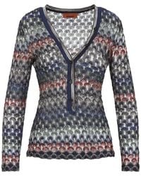 Missoni - Multidark Version V Neck Sweater - Lyst