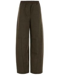Ganni - Light Wool Melange Cargo Pants - Lyst
