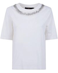 Seventy - Jersey Cotton Embroidered T-Shirt - Lyst