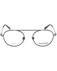 Calvin Klein - Matte Metal Optical Glasses - Lyst