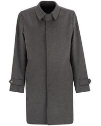 Herno - Wool And Cashmere Coat - Lyst