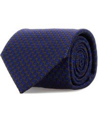 Brioni - Crav. Stand. 8X150 Silk Micro Motif Jacquard - Lyst