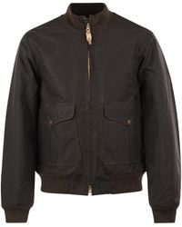Manifattura Ceccarelli - Waxed Cotton Bomber Jacket - Lyst