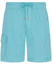 Vilebrequin - Linen Cargo Bermuda Shorts - Lyst