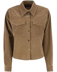 Max Mara - Maxmara Studio Mstrivolo – Stretch Corduroy Shirt Jacket - Lyst